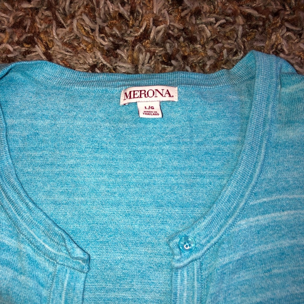 Merona - button up cardigan size Large - Picture 2 of 3